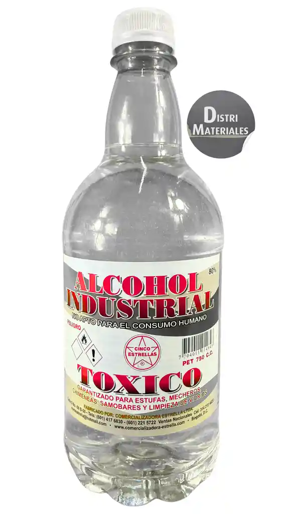 Alcohol Industrial X Media Botella