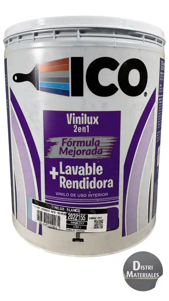 Pintura Vinilo Blanca Tipo 2 Ico X Cuñete