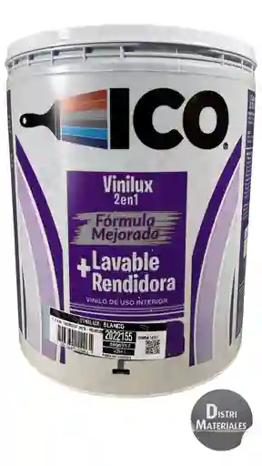 Pintura Vinilo Blanca Tipo 2 Ico X Balde