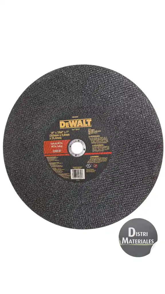 Disco Tronzadora 14" Dewalt