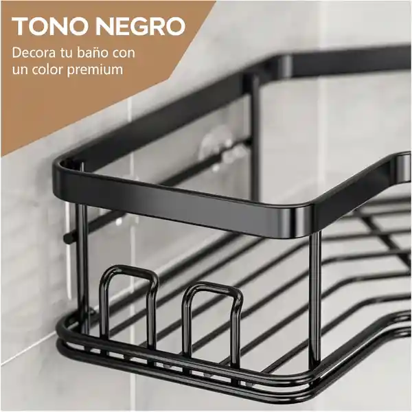 Organizador De Ducha Repisa Baño Adhesivo Set 2 Inoxidable