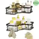 Organizador De Ducha Repisa Baño Adhesivo Set 2 Inoxidable