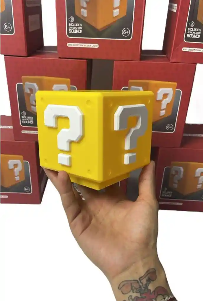 Lampara De Mesa Recargable De Mario Bros Con Sonidos