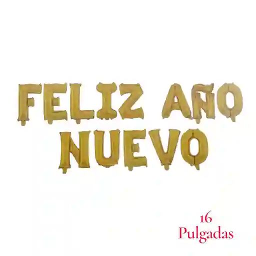 Globo Metalizado “feliz Año Nuevo” Dorado – 16 Pulgadas