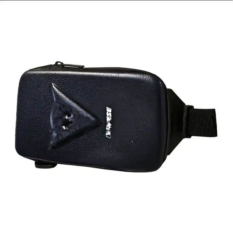Bolso Canguro Moto Impermeable Celular Documentos Cuero
