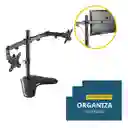 Soporte Para Dos Monitores Articulado 14 A 32 8kg 52bits Negro