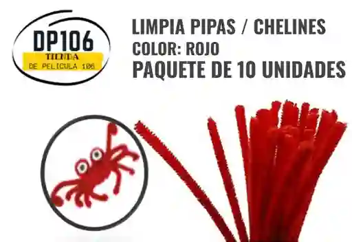 Limpia Pipas Rojo X 10 Und Chelines