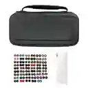 Estuche Liso + Vidrio + 2 Grips Compatible Con Switch 2