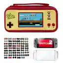 Combo Protector Completo Diseño Mario 35 Años Compatible Switch 2