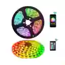 Cinta Luz Led Multicolor 5m Rgb Bluetooth Control Rítmico