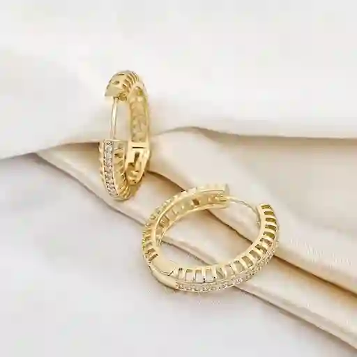 Candonga Grande Con Circones Dorado