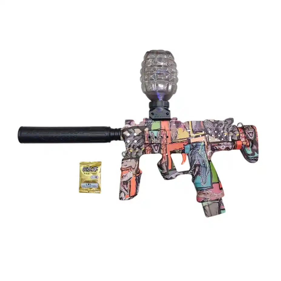 Pistola De Juguete Hidrogel Electrica Recargable Mp7 Dinosaurios