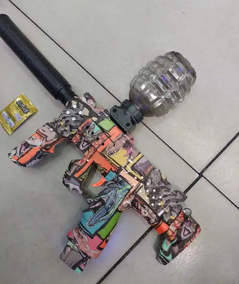 Pistola De Juguete Hidrogel Electrica Recargable Mp7 Dinosaurios