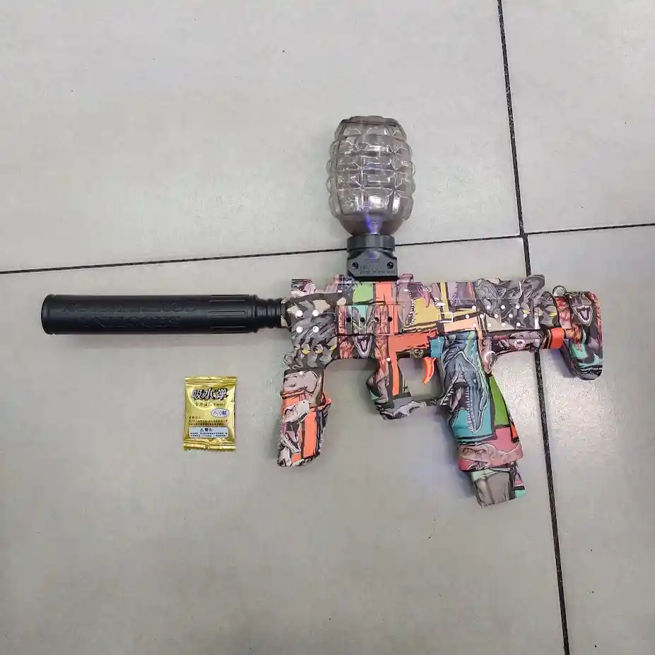 Pistola De Juguete Hidrogel Electrica Recargable Mp7 Dinosaurios