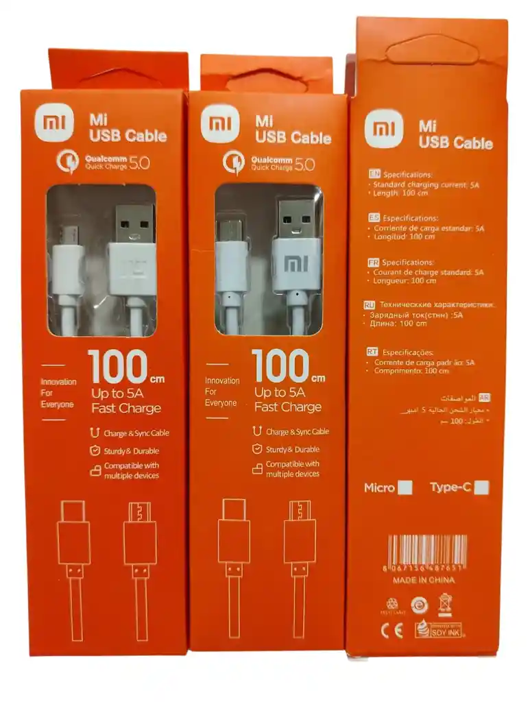 Cable Original Xiaomi - Redmi Usb A Tipo C