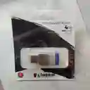 Memoria Usb Kingston 4 Gb Kyson Plateada Con Azul