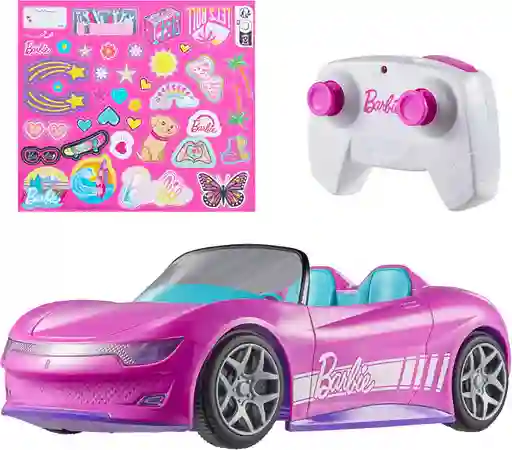 Carro Hot Wheels Barbie Rc Convertible Rosa Original Control