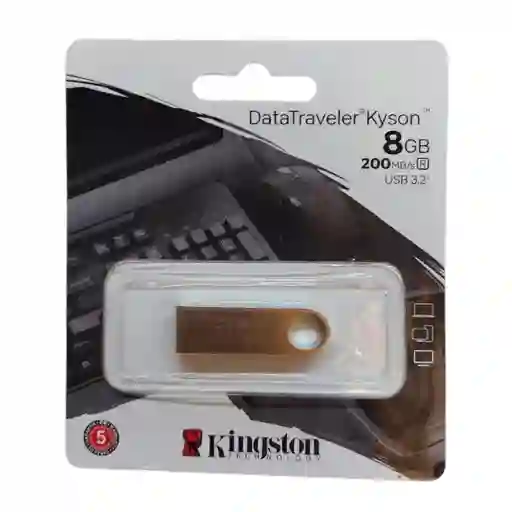 Memoria Usb Kingston 8 Gb Kyson Plateada