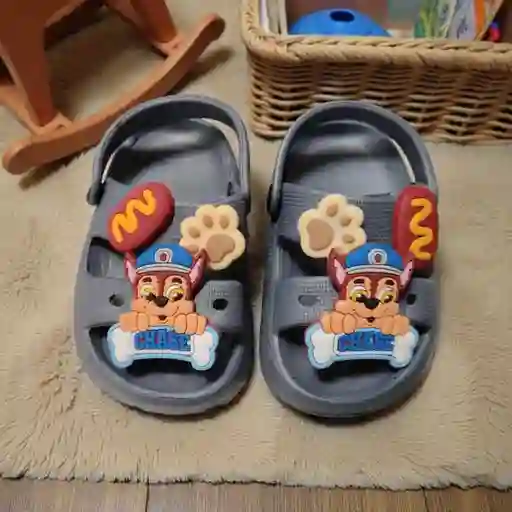 Sandalias Para Niños Paw Patrol Gris 22