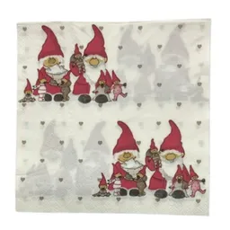 Servilletas Navideñas Estampado Duendes X20und
