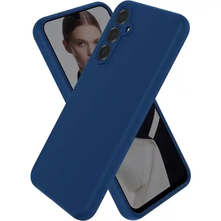 Silicon Case Samsung A16 Azul Oscuro
