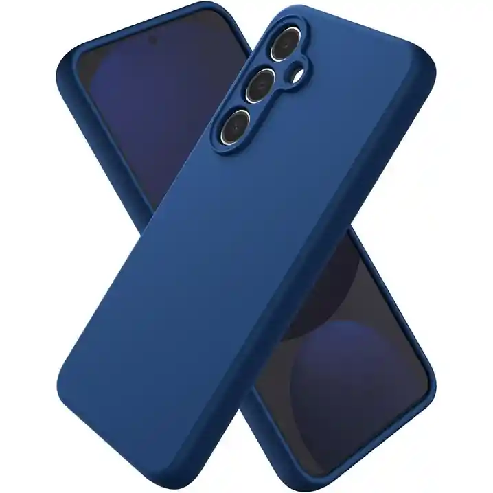 Silicon Case Samsung S25 Fe Azul Oscuro