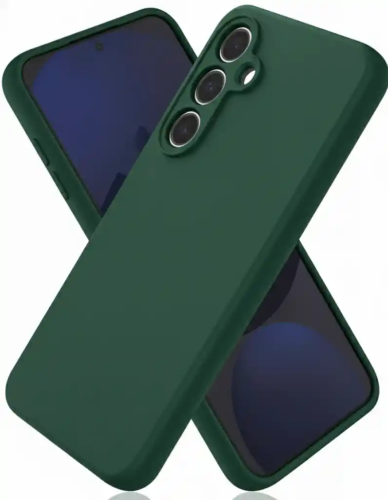 Silicon Case Samsung S25 Fe Verde Oscuro