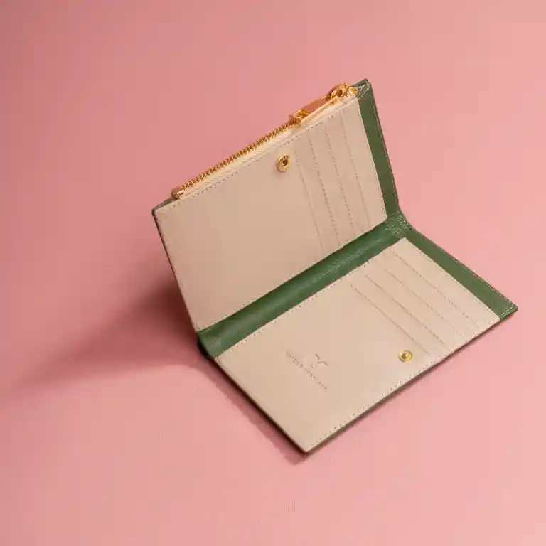 Billetera Bifold Verde
