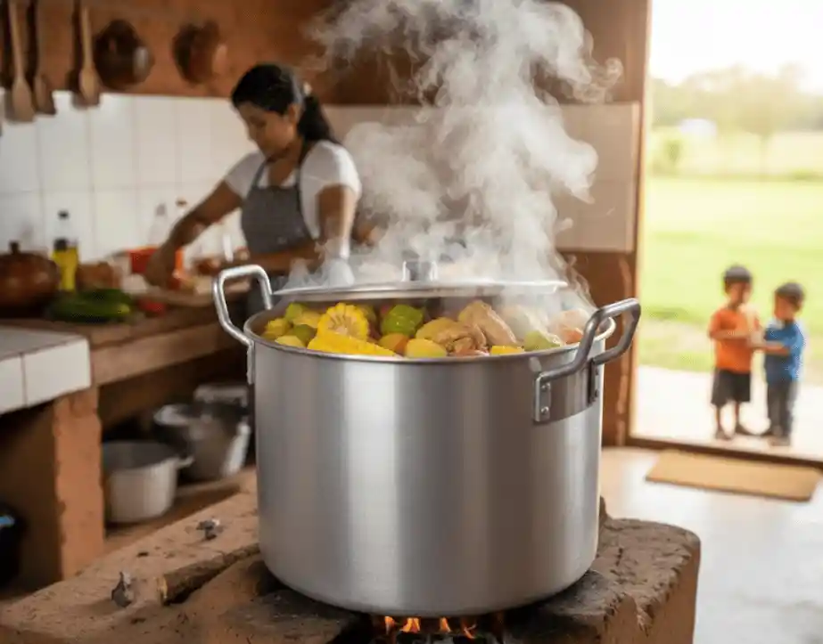 Olla Grande 12 Litros Ligera Practica 30 Cm Calidad Aluminio Resistente Y Eficiente