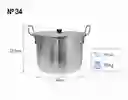 Olla Grande 20 Litros Ligera Practica 34 Cm Calidad Aluminio Resistente Y Eficiente