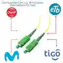 Cable De Fibra Óptica 10 Metros Monomodo Sc/apc A Sc/apc Para Módem