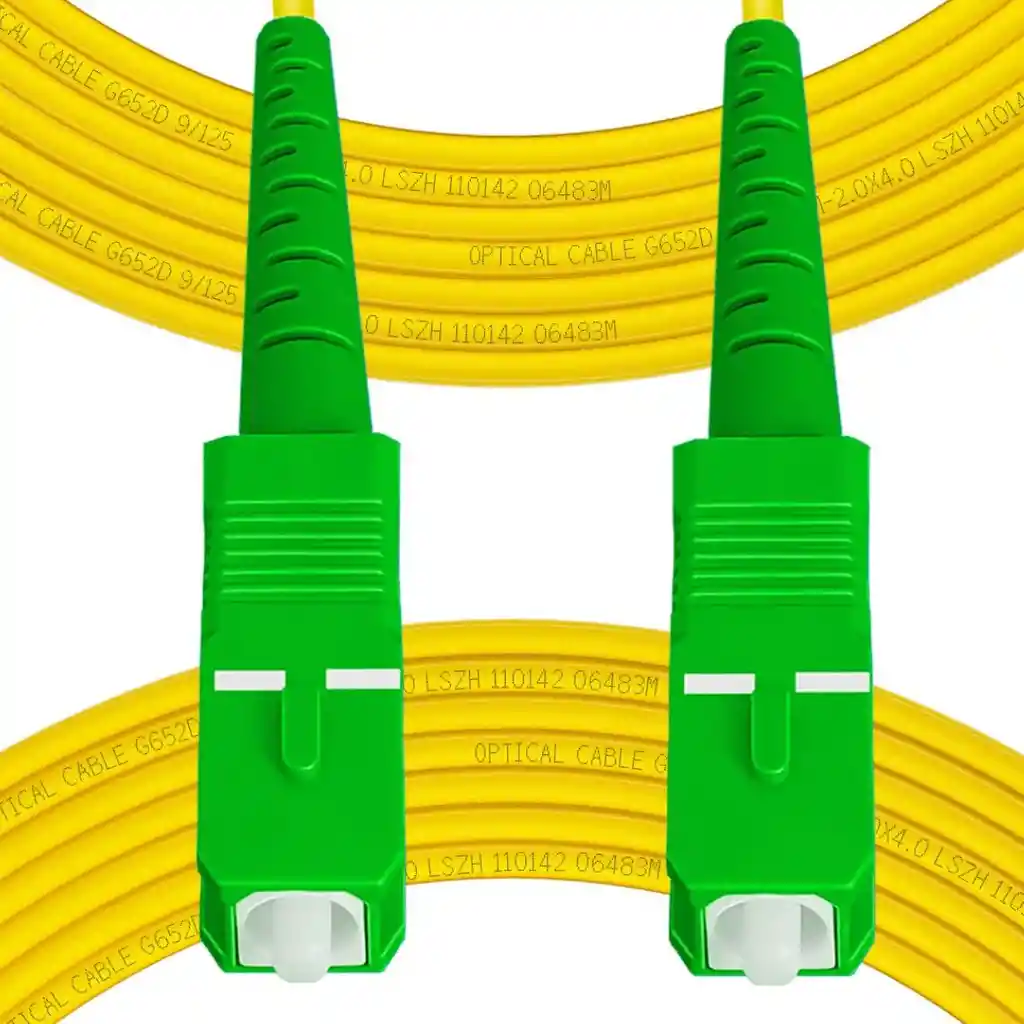 Cable De Fibra Óptica Monomodo 15 Metros Sc/apc A Sc/apc Para Módem