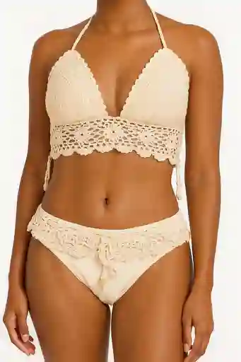 Bikini En Tejido Crotchet Con Forro Talla M