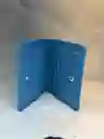 Billetera En Cuero Azul Neón