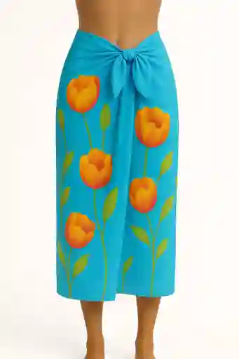 Pareo En Tonos Vivos Los Dibujos Pueden Cambiar De Sitio Y Tamaño