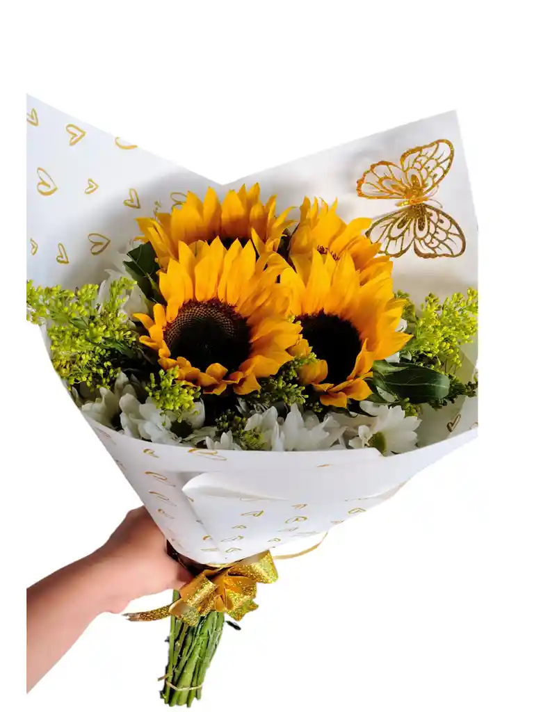 Arreglo De Margarita Y Girasol