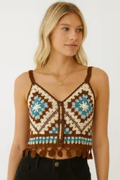 Top Tejido Crotchet Talla Unica