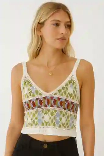 Top Tejido Crotchet Talla Unica