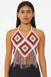 Top Tejido Crotchet Talla Unica