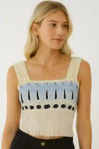 Top Tejido Crotchet Talla Unica