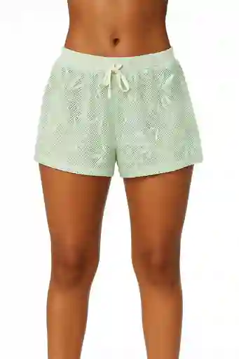 Short Con Cintura Elástica Amarre Con Cordón ,en Ojalillo Talla Unica