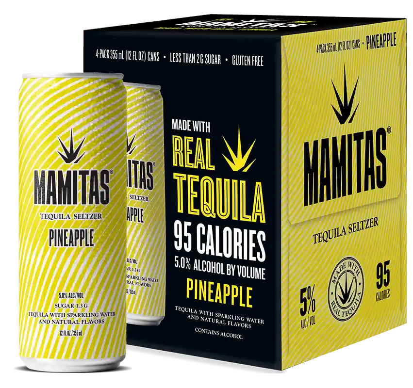 Rtd Coctel Mamitas - Sabor Piña 355 Ml (bebida Alcohólica O Licor)