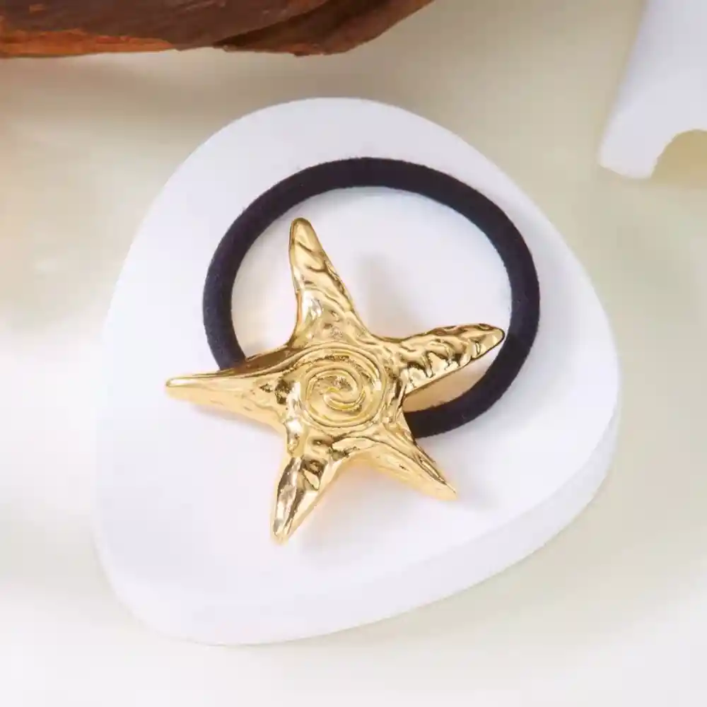 Set X 4 Pony Cuff Coleros Metálicos Diseños Surtidos