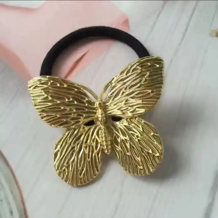 Set X 4 Pony Cuff Coleros Metálicos Diseños Surtidos