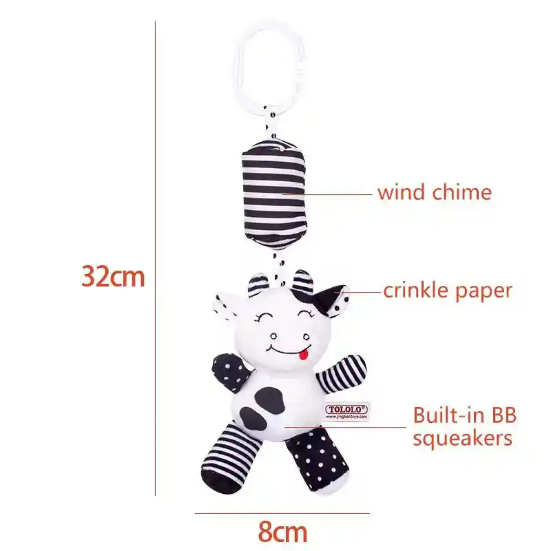 Sonajeritos De Coche Y Cuna En Blanco Y Negro Nuevo