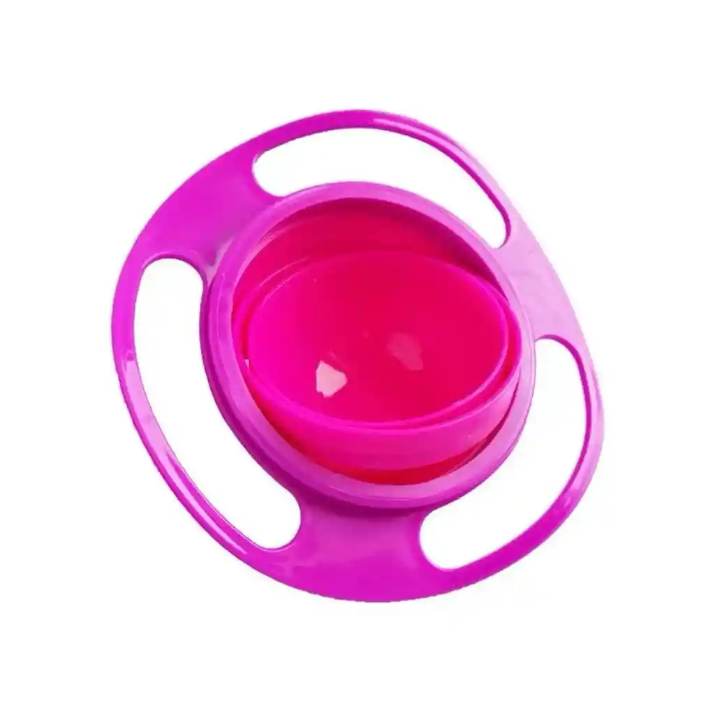 Bowl 360 Grados Anti Derrame Para Bebés Rosa