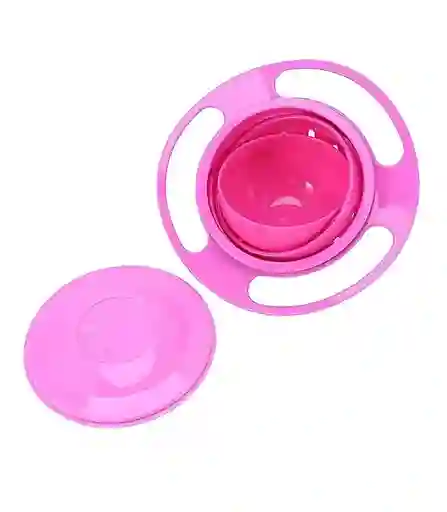 Bowl 360 Grados Anti Derrame Para Bebés Rosa