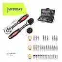Kit Juego De Herramientas Mecanicas Manuales Dados 46pcs Negro