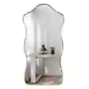 Espejo De Piso Dorado Silueta Irrompible 80x40cm Para Oficina Y Taller