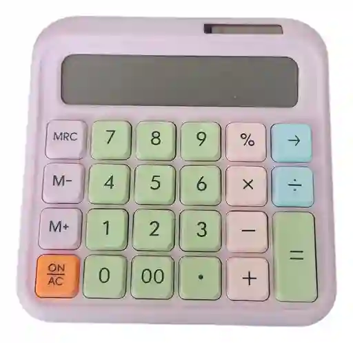 Calculadora Escritorio Solar A Pila 12 Dígitos.